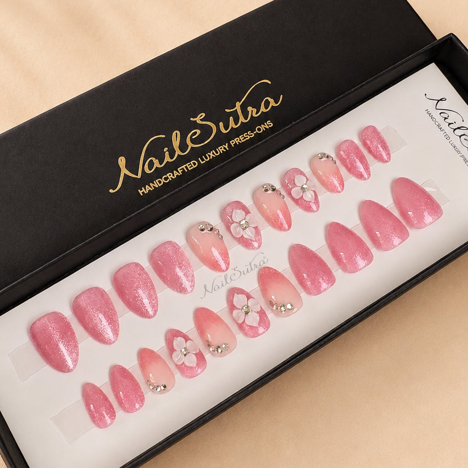 Inaayat - 3D Pink Glitter Cateye