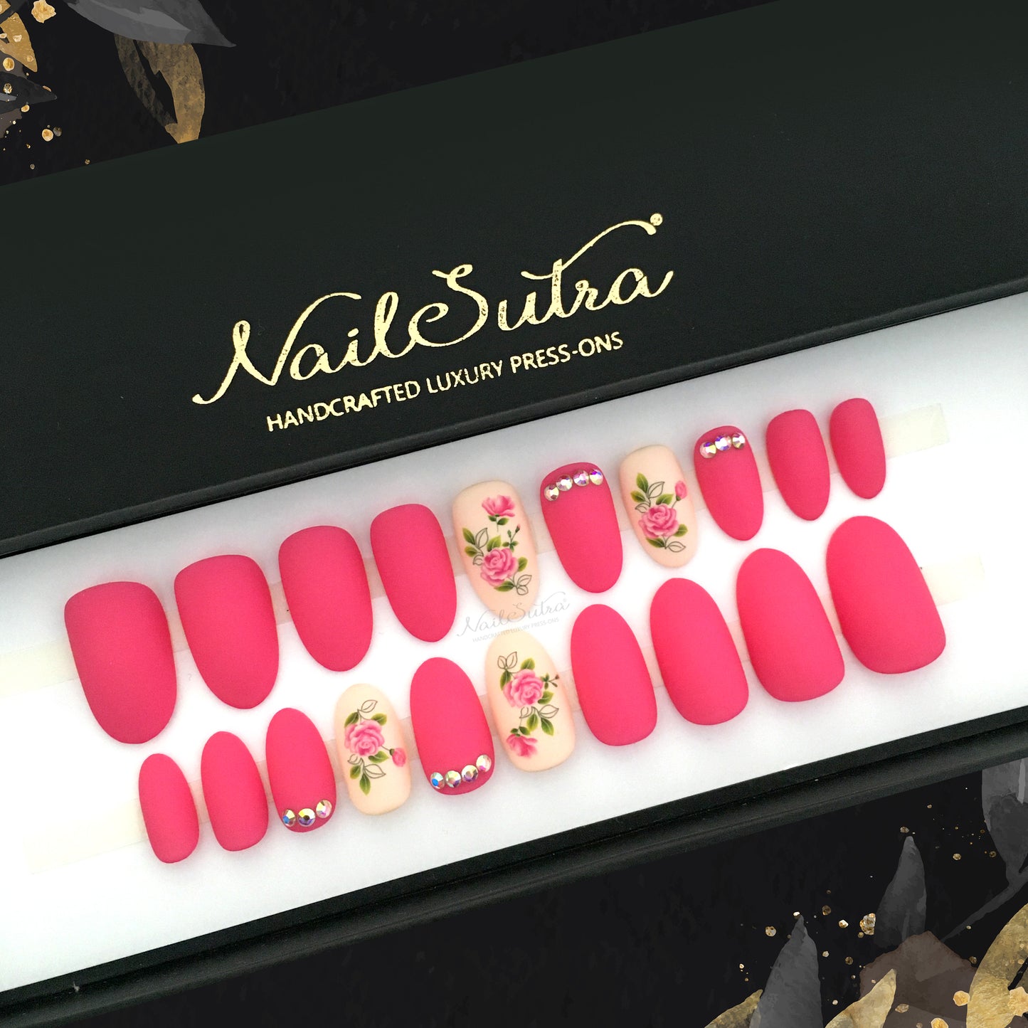 Matte Pink Rose - Medium Oval