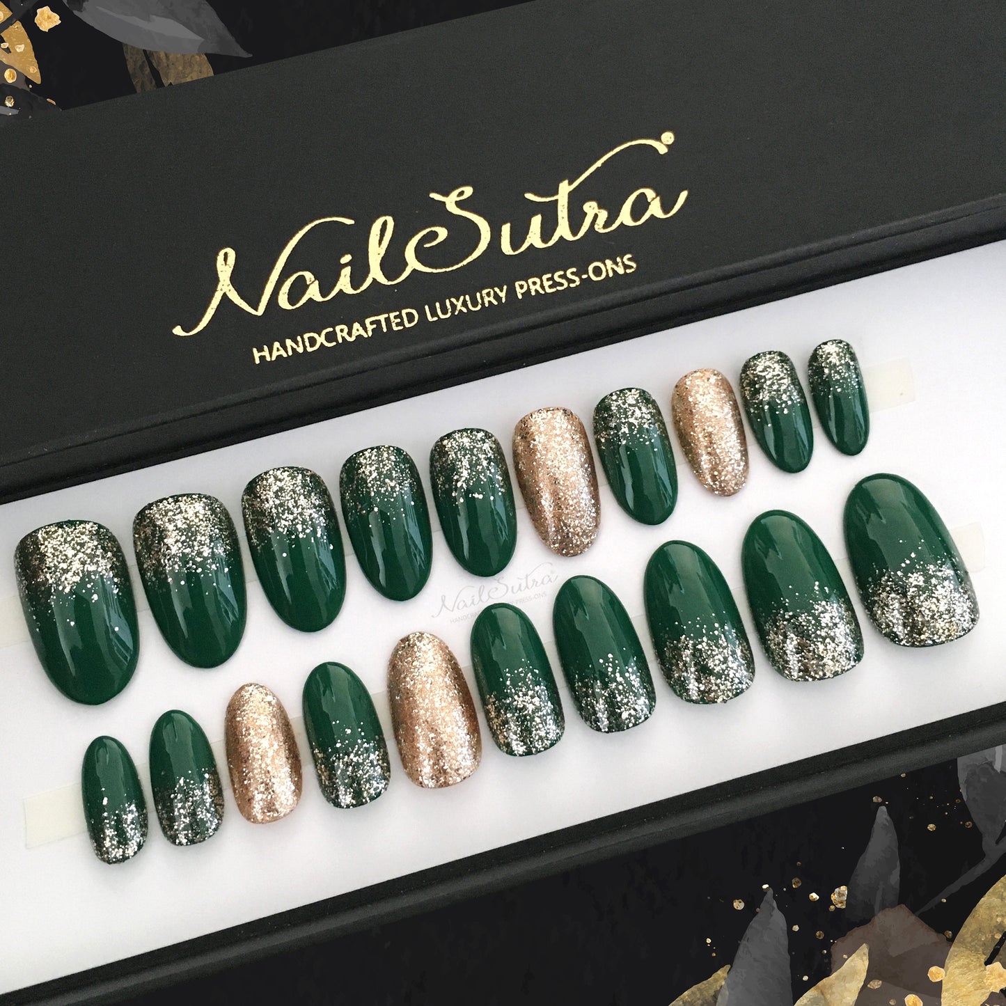 Emerald Glam - Medium Oval