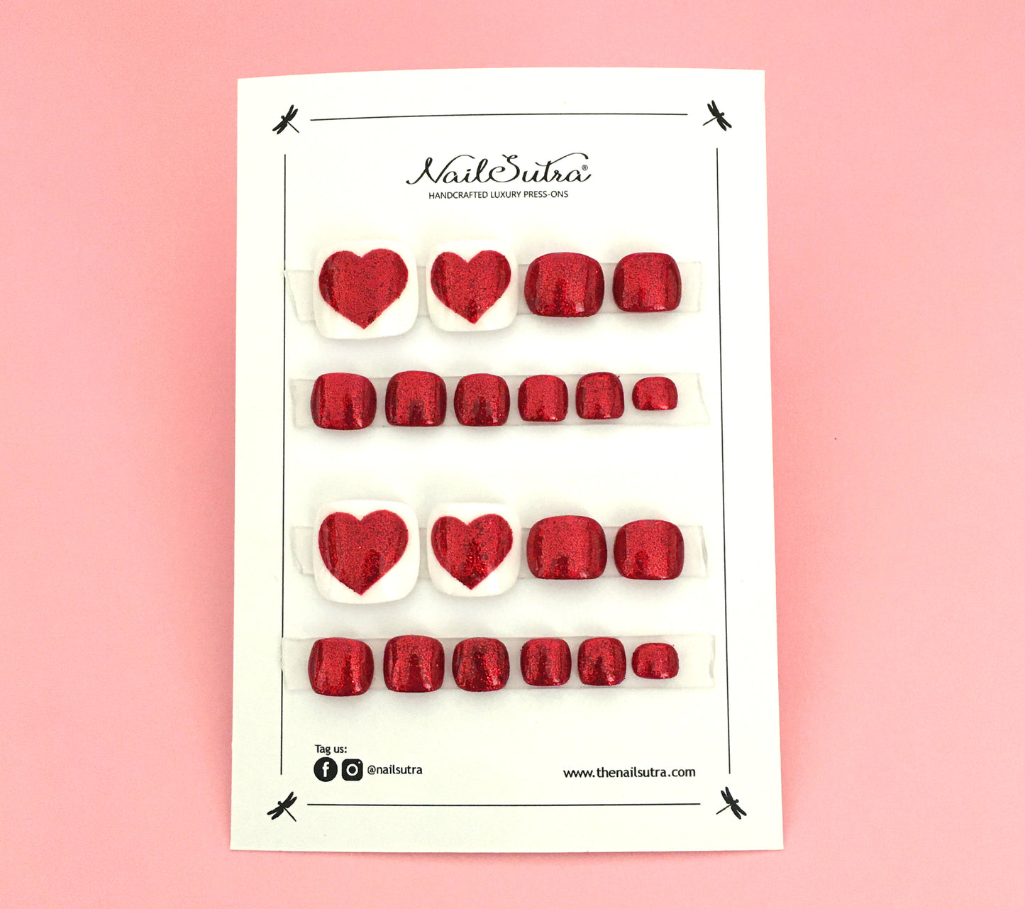 Toes – Glitter Heart