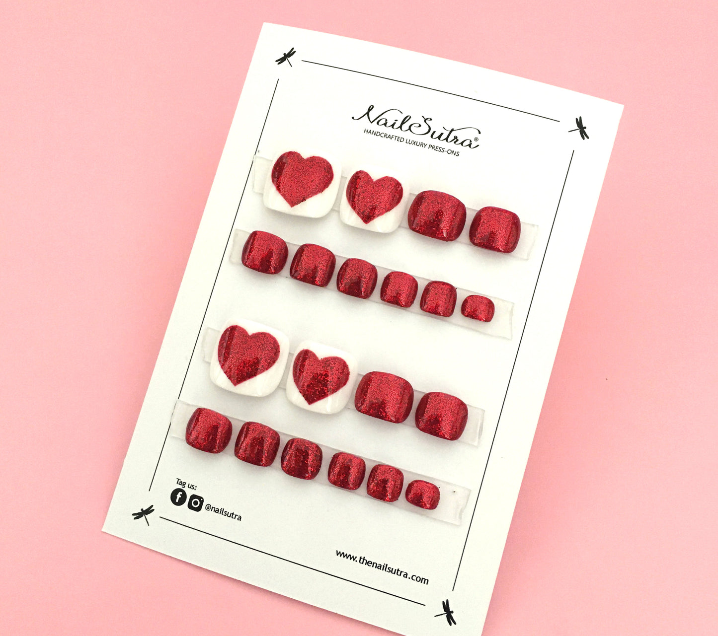 Toes – Glitter Heart