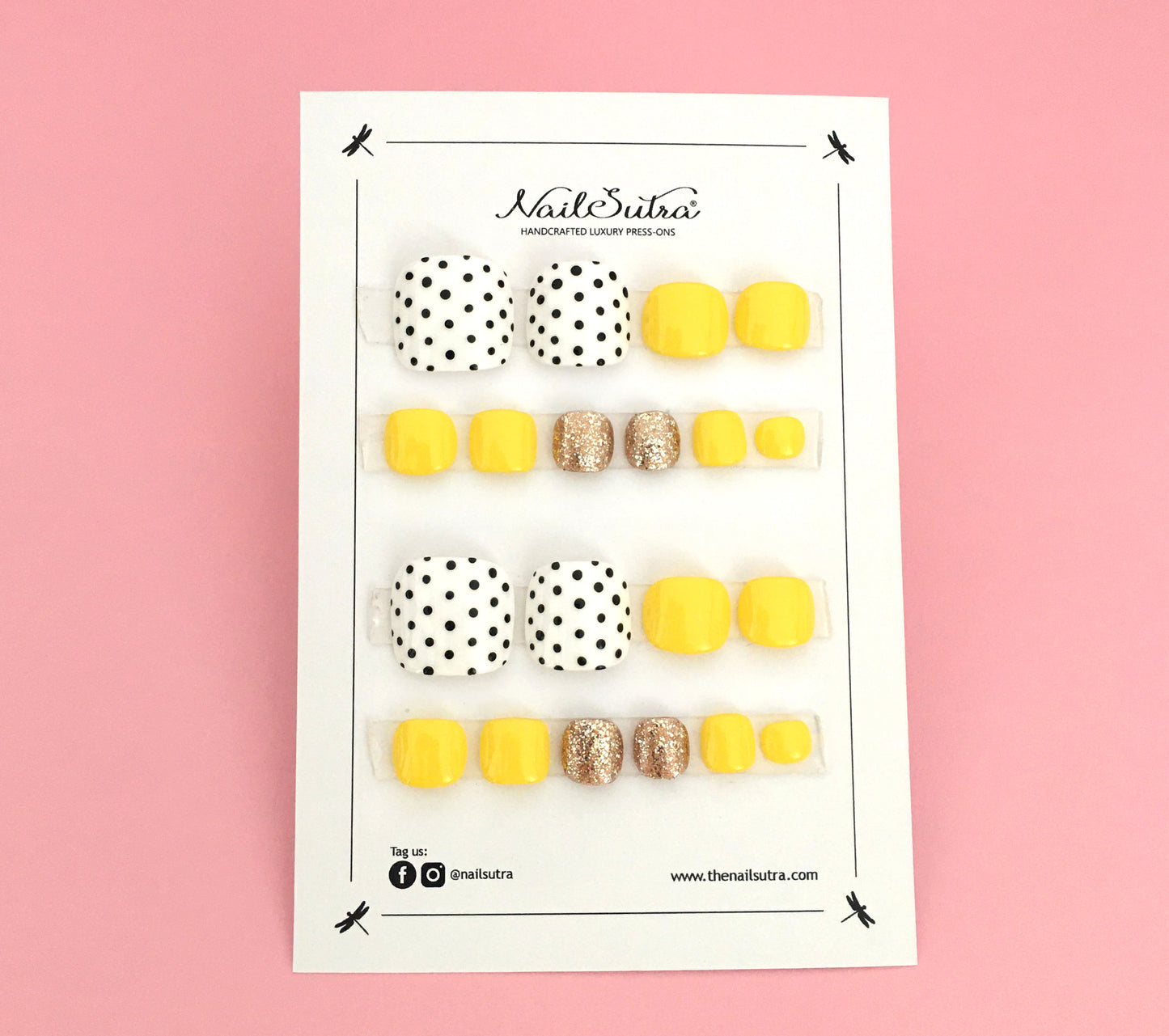 Toes – Yellow Polka